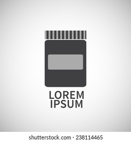 Icon flat  element design bubble ointment