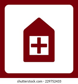 Icon flat  element design clinic, hospital, health care facility for use in your business projects