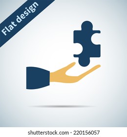 Icon flat  element design for use in your business projects