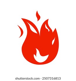 Icon Flat flame. Fire fireball  red hot campfire  yellow heat wildfire and bonfire  burn power fiery silhouettes illustration set. Fireball power light  flame bonfire energy