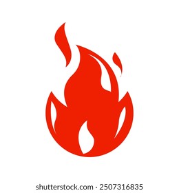 Icon Flat flame. Fire fireball  red hot campfire  yellow heat wildfire and bonfire  burn power fiery silhouettes illustration set. Fireball power light  flame bonfire energy