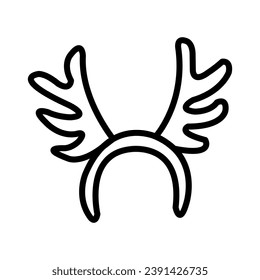 Icon flat line on merry christmas collection, vector illustration