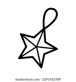 Icon flat line on merry christmas collection, vector illustration