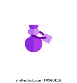 Icon Flat love potion, vector illustration graphic design on white background good for Presentation, landing page, celebration, mobile, apps, and more.
