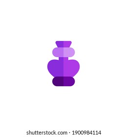 Icon Flat love potion, vector illustration graphic design on white background good for Presentation, landing page, celebration, mobile, apps, and more.