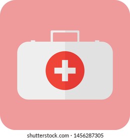 icon flat medical kit vector design