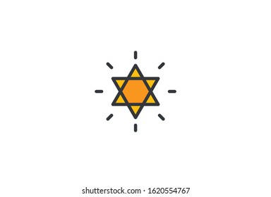 Icon  Flat Star Vector Illustrator Simple Design