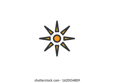 Icon  Flat Star Vector Illustrator Simple Design