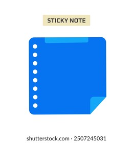 Icon Flat Sticky note fun dynamic color set