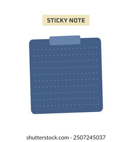 Icon Flat Sticky note fun dynamic color set