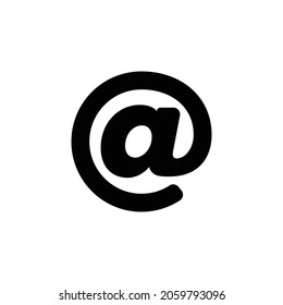 en Icon. Diseño de estilo plano aislado en un fondo blanco. Ilustración del vector