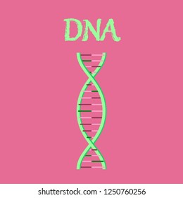  icon in flat style DNA