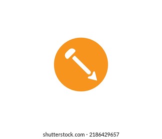 icon in flat style  on white background. Vector illustration.
