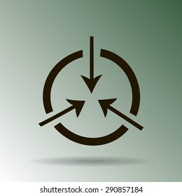 icon flat target