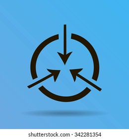 icon flat target