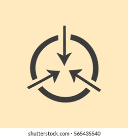 icon flat target