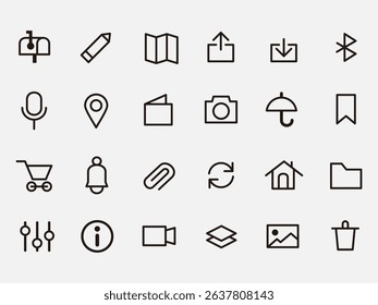 Icon flat vector office design symbol for decoration