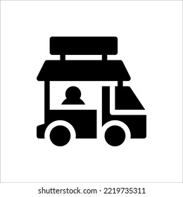 Icon Flea Market Glyph, Flat Icon Logo Illustration Vector Isolated. Suitable for Web Design, Logo, App. 

