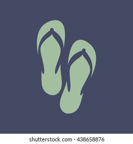 Icon of Flip Flop. Eps-10.