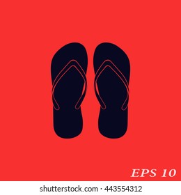 Icon flip flops.