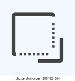 Icon Flip to Front - Glyph Style - Simple illustration,Editable stroke,Design template vector, Good for prints, posters, advertisements, announcements, info graphics, etc.