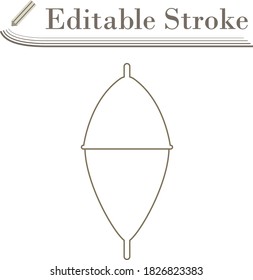Icon Of Float. Editable Stroke Simple Design. Vector Illustration.