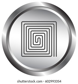   icon of floor heating. Vector illustration