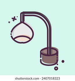 Icon Floor Lamp. related to Home Decoration symbol. MBE style. simple design editable. simple illustration