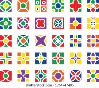 Icon floor motif color Line Vol 2 for any purposes website mobile app presentation