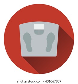 Icon Floor scales of . Flat design. Vector illustration.