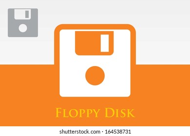 Icon of Floppy Drive. EPS-10