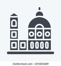 Icon Florence. suitable for education symbol. glyph style. simple design editable. design template vector. simple illustration