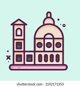 Icon Florence. suitable for education symbol. MBE style. simple design editable. design template vector. simple illustration