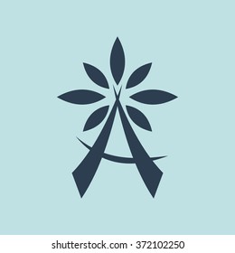 Icon of Flower. EPS-10.
