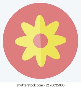 Icon Flower. suitable for Spa symbol. flat style. simple design editable. design template vector. simple symbol illustration