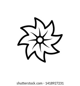 Icon of flower. Vector pictogram isolated trendy symbol for mobile apps and website design.