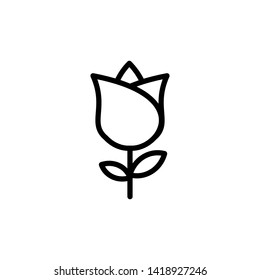 Icon of flower. Vector pictogram isolated trendy symbol for mobile apps and website design.