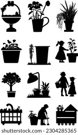 With an icon of a flower and a watering can, the vector illustration captures the essence of gardening and the importance of nurturing the beauty of nature in your garden.