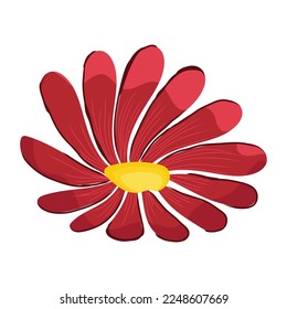 Un icono del diseño plano de la planta floreciente 
