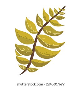 Un icono del diseño plano de la planta floreciente 