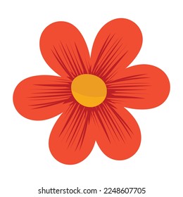 An icon of flowering plant flat design 