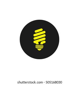 Icon Fluorescent Light Bulb.