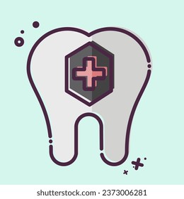 Icon Fluoride. related to Dentist symbol. MBE style. simple design editable. simple illustration