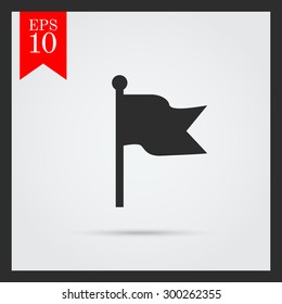 Icon of fluttering flag 