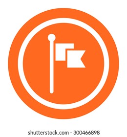 Icon of fluttering flag 