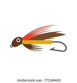 Icon Of Fly Fishing Lures Hook