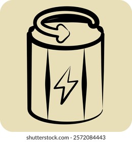 Icon Flywheel Energy Storage. related to Energy Storage symbol. hand drawn style