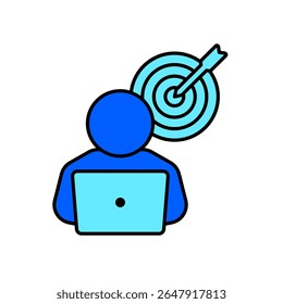 Icono de un foco, aislado contra un fondo limpio.