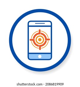 icon Focus more on UX smartphone. vector, illustrator