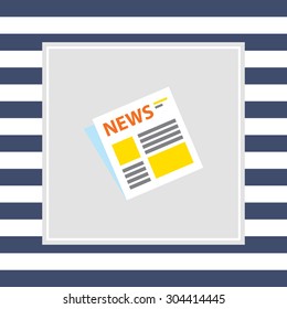 Icon of folded newspaper